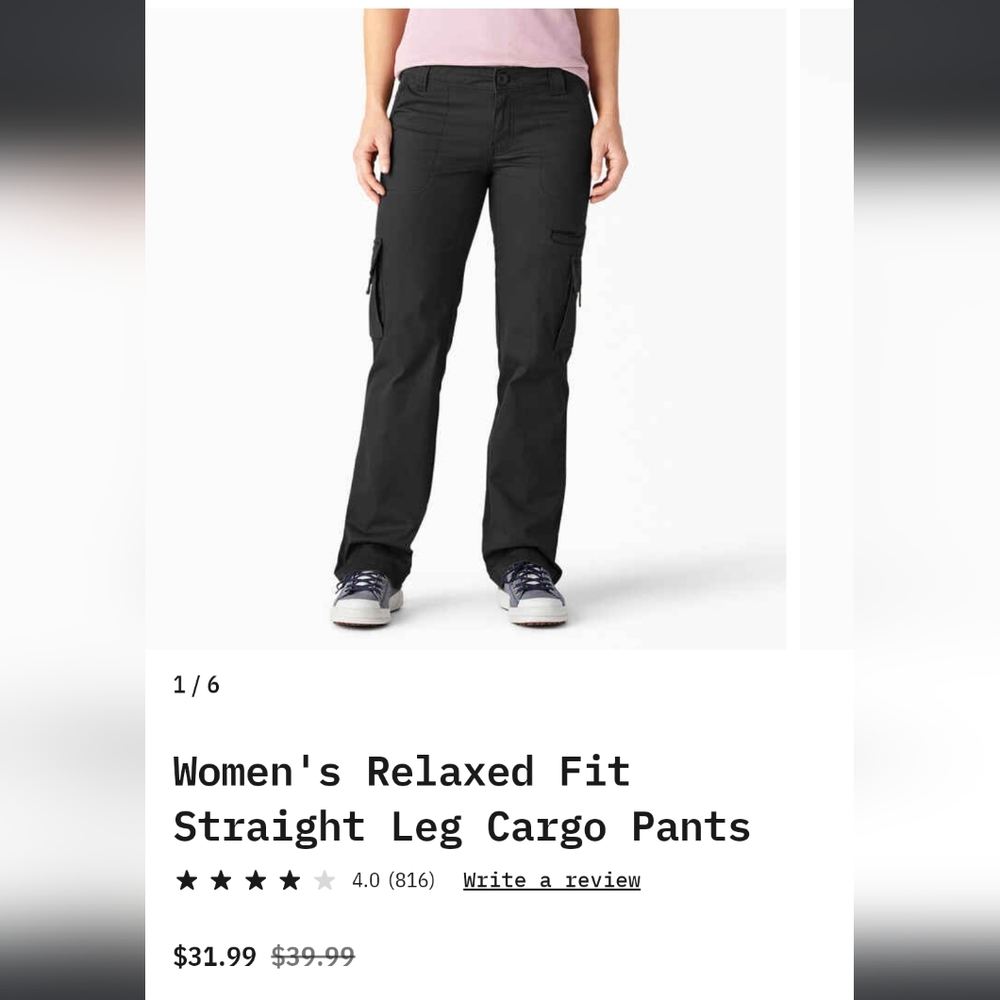Dickies Relaxed Fit Straight Leg Cargos